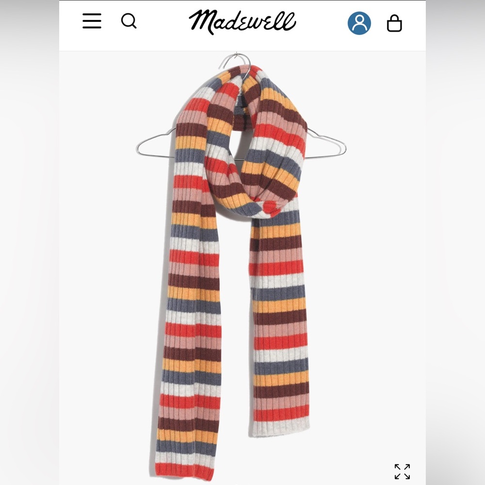Madewell Wool mix Carousel Stripe Scarf